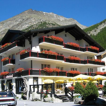 Hotel Restaurant Mattmarkblick Saas-Almagell ภายนอก รูปภาพ