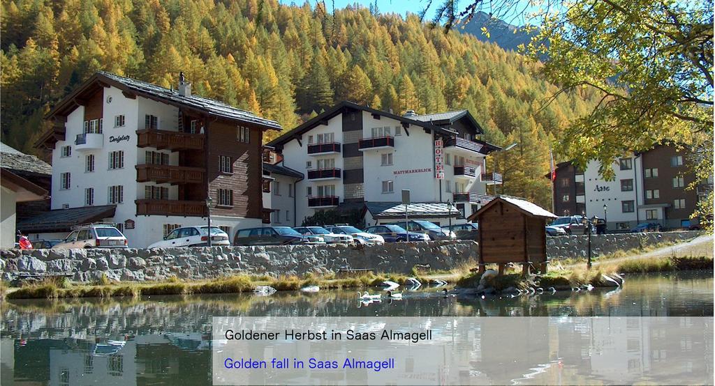Hotel Restaurant Mattmarkblick Saas-Almagell ภายนอก รูปภาพ