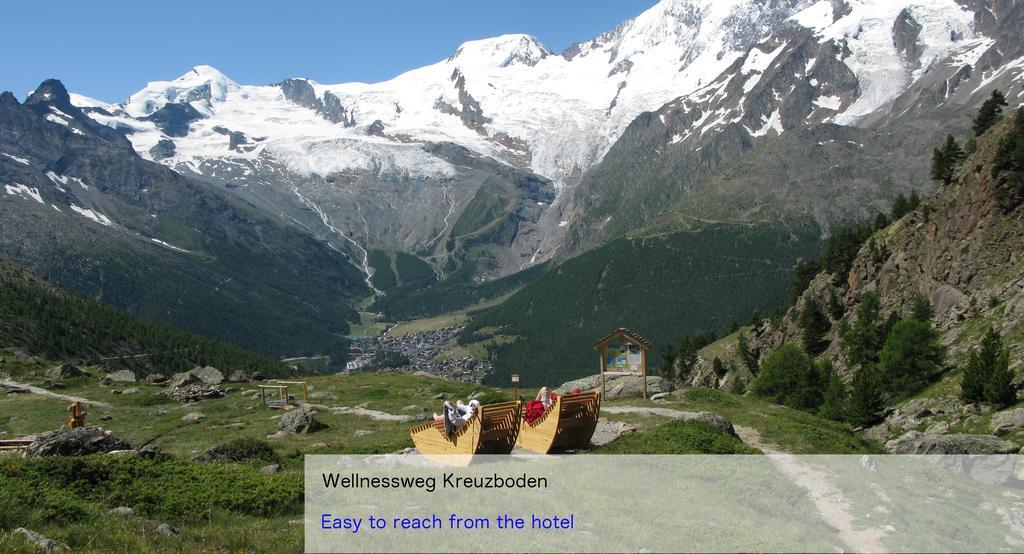 Hotel Restaurant Mattmarkblick Saas-Almagell ภายนอก รูปภาพ