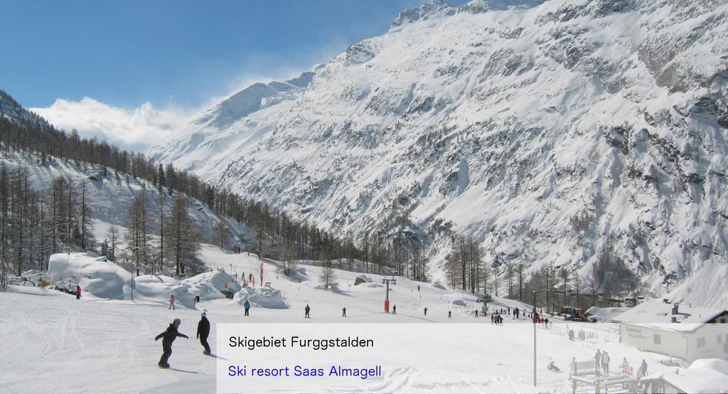 Hotel Restaurant Mattmarkblick Saas-Almagell ภายนอก รูปภาพ