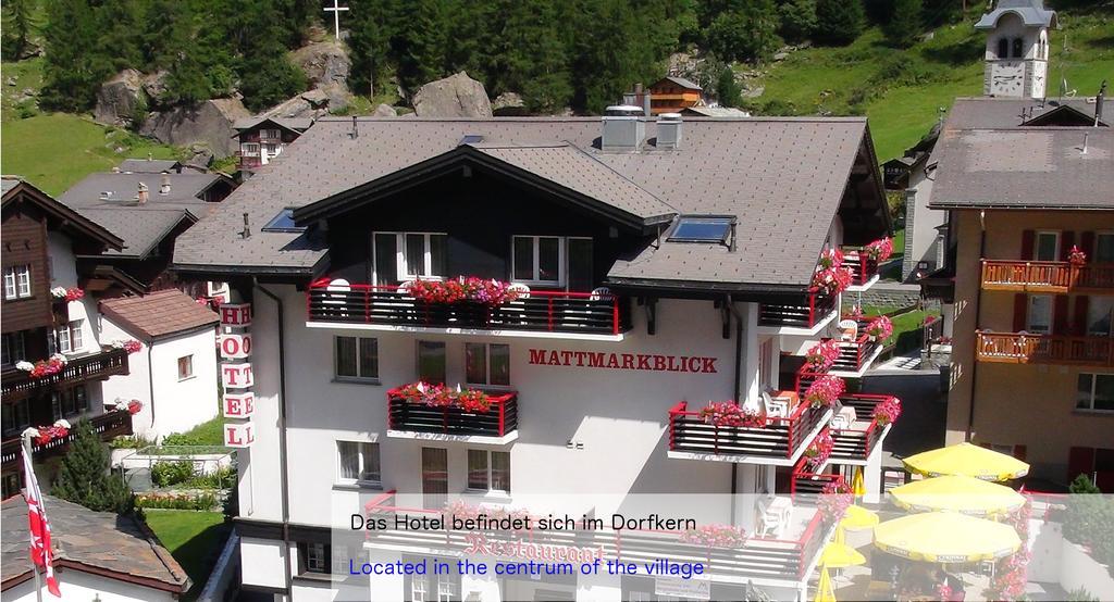 Hotel Restaurant Mattmarkblick Saas-Almagell ภายนอก รูปภาพ